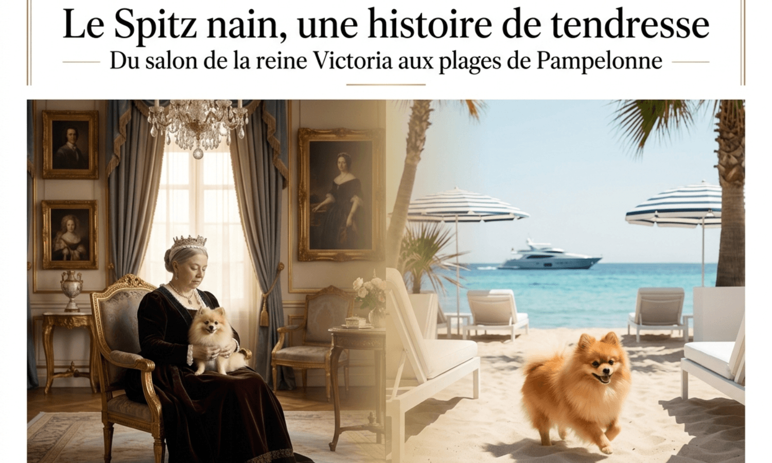 Le Spitz Nain, une Histoire de Tendresse : Des Palais Royaux aux Plages de la Côte d'Azur — Maison Pomeranian